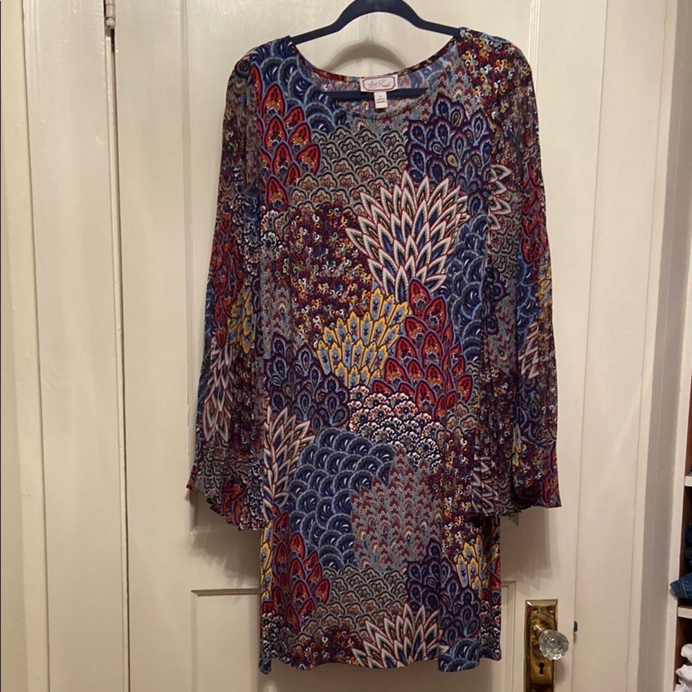 Ivy Road Multicolor Long Sleeve Dress